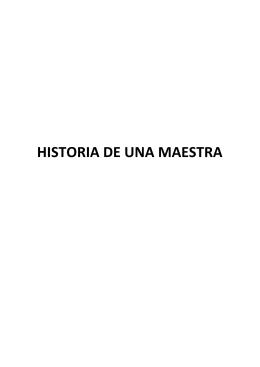 HISTORIA DE UNA MAESTRA
