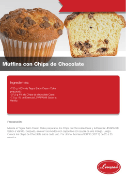 muffins con chips de chocolate