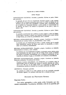 OTTO WALD - Poder Judicial de la Nación
