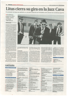 Lítus cierra su gira en la Jazz Cava