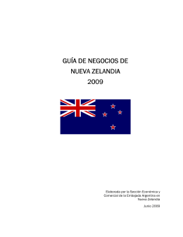 Guía de negocios - Nueva Zelandia