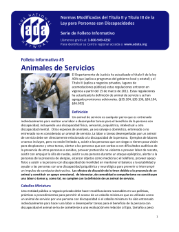 Animales de Servicios - Great Lakes ADA Center