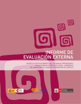 informe de evaluación externa - Agencia Española de Cooperación