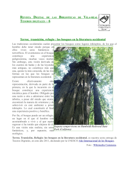 los bosques en la literatura occidental - Ajuntament de Vila-real