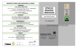 Seniors Services Calendar June 2015 (PDF file)
