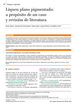 Liquen plano pigmentado - Archivos Argentinos de Dermatología