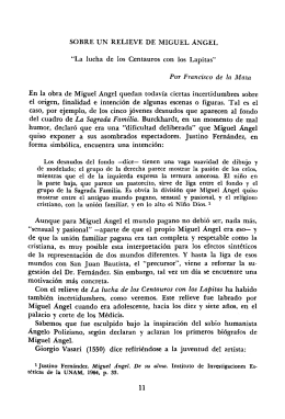 AnalesIIE37, UNAM, 1968. Sobre un relieve de Miguel Ángel, "La