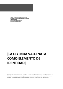 la leyenda vallenata como elemento de identidad