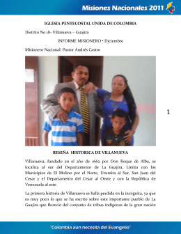 IGLESIA PENTECOSTAL UNIDA DE COLOMBIA Distrito No 18