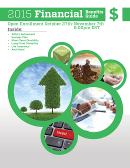 2015 Financial Benefits