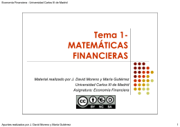 Tema 1- Á MATEMÁTICAS FINANCIERAS - OCW