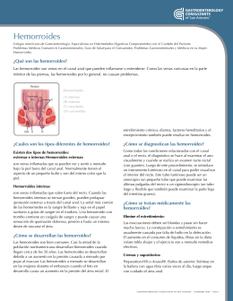 Hemorroides - Gastroenterology Consultants