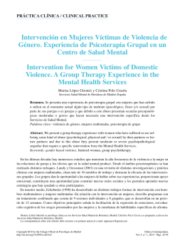 Intervención en Mujeres Víctimas de Violencia de Género