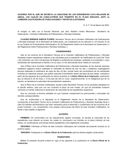 acuerdo por el que se decreta la caducidad de los expedientes cuya