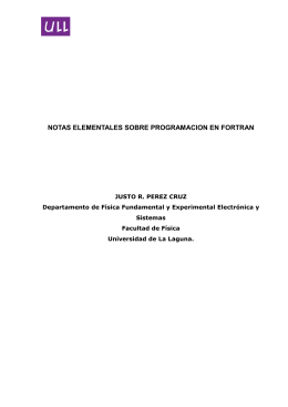 manual de fortran - Pagina personal de Justo Roberto Pérez Cruz
