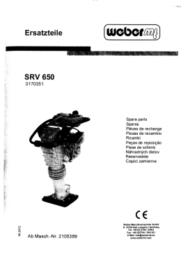 repuestos de apisonador srv 650