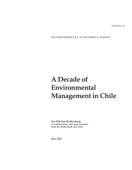 A Decade of Environmental Management in Chile