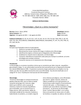 Fibromialgia: ¿Qué es y cómo manejarla?