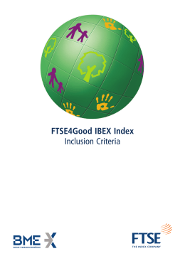 FTSE4Good IBEX Index Inclusion Criteria
