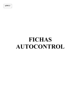 FICHAS AUTOCONTROL