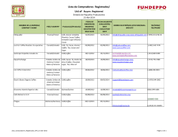 Lista de Compradores Registrados/