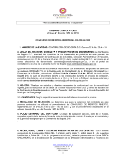 AVISO CONVOCATORIA OBRAS SEDE HOTEL CLUB CB-CM