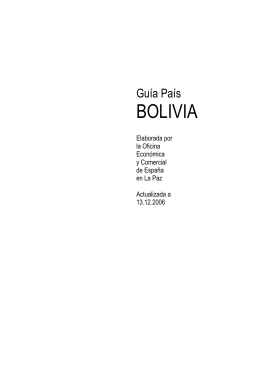 BOLIVIA - Comercio.es