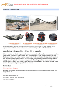 Coordinate grinding machine s 35 cnc 400 en argentina PDF