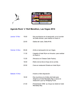 Agenda Rock `n` Roll Marathon, Las Vegas 2014