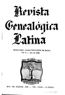 Revista Genealógica Latina (1956, vol. 8, págs. 273-279