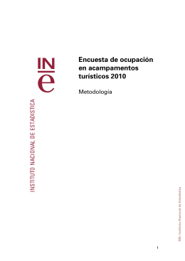 Encuesta de ocupación en acampamentos turísticos 2010