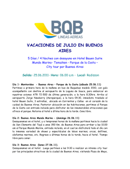 VACACIONES DE JULIO EN BUENOS AIRES