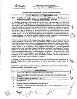 017 Acta de presentación y apertura técnica