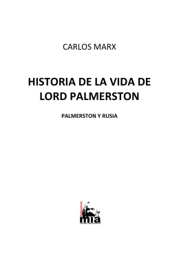 historia de la vida de lord palmerston