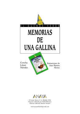 MEMORIAS DE UNA GALLINA - Anaya Infantil y Juvenil