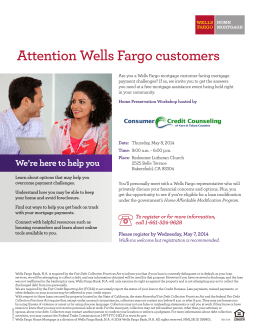Attention Wells Fargo customers
