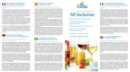 All inclusive - Costa Crociere