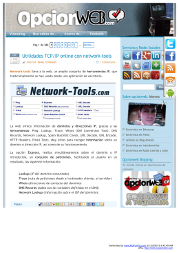 Utilidades TCP/IP online con network-tools