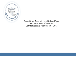 Comisión de Asesoría Legal Odontológica Asociación Dental