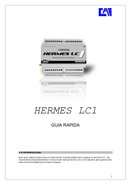 Guía rápida HERMES LC1 en pdf