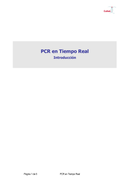 PCR en Tiempo Real