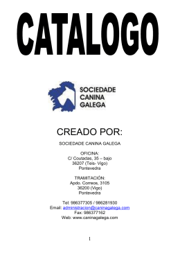 Catálogo 31 Exposición Internacional Canina CACIB & 74