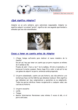 manual para adoptantes perros nordicos