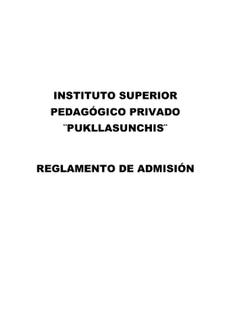 INSTITUTO SUPERIOR PEDAGÓGICO PRIVADO