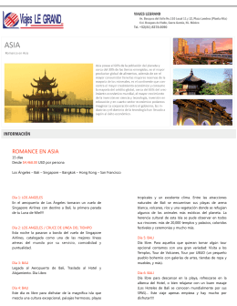 ROMANCE EN ASIA - Viajes Le Grand