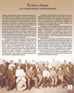 Emiliano Zapata y el movimiento revolucionario