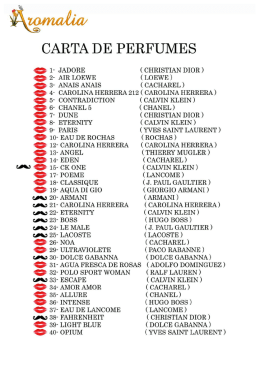 lista perfumes