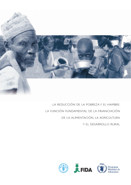 LA REDUCCIÓN DE LA POBREZA Y EL HAMBRE: LA