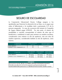 Seguro de Escolaridad