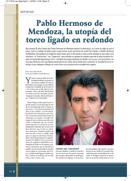 la entrevista con Pablo Hermoso de Mendoza completa.